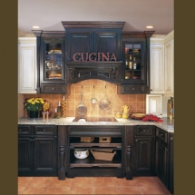 Black Wood Kitchen Cabinet Design Option