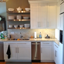 Custom White Cabinets And Countertop