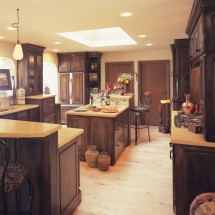 Dark Wood Kitchen Cabinets Installation