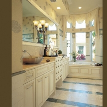 White Bathroom Cabinets Installation