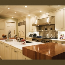 White Marble Kitchen Countertop