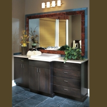 Contemporary Bath Cabinets Installation