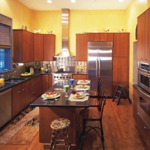 Dark Wood Kitchen Cabinets Installation