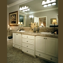 Traditional Bath Cabinets Installation